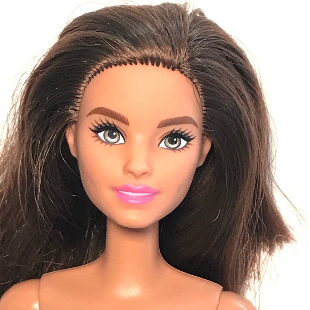 Nude Barbie 2022 Standard Brunette Teresa Neysa Face HBV08 Doll For OOAK